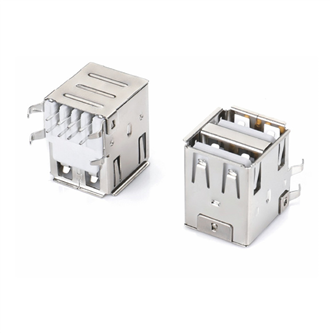 USB2.0AF双层17.0弯脚 直脚